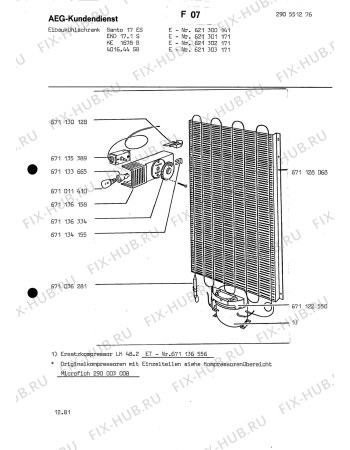 Взрыв-схема холодильника Kuppersbusch EKD 17 1 S - Схема узла Section3